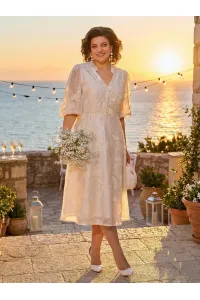 Платье Лилиана 1537 экрю