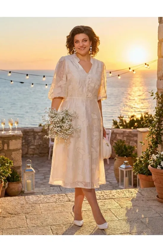 Платье Лилиана 1537 экрю