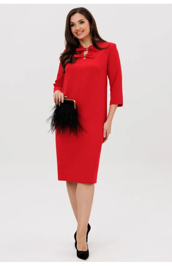 Платье Vilena Fashion 1095 красный