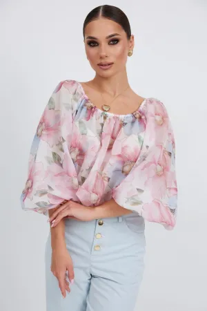 Блузка Vesnaletto 4423 цветочный принт
