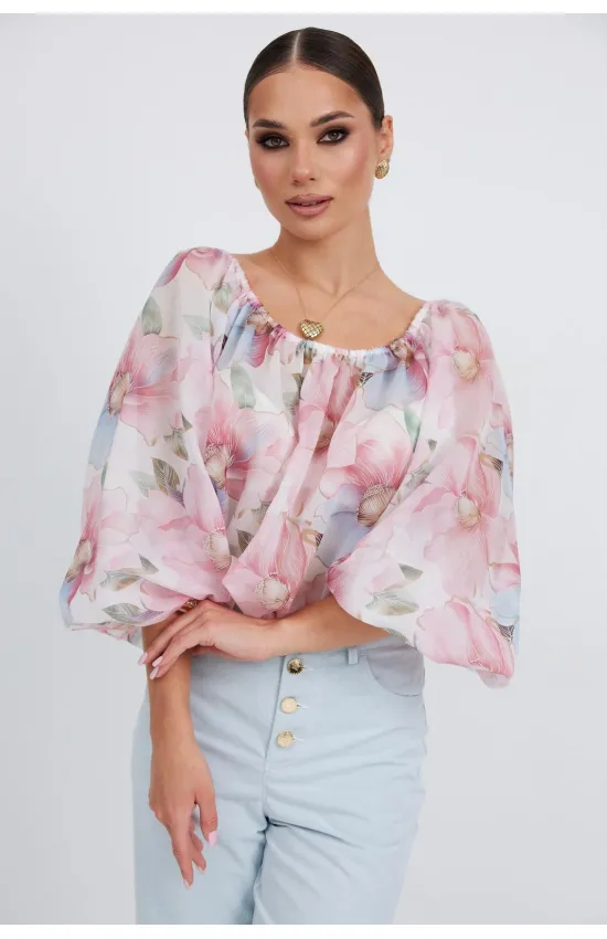 Блузка Vesnaletto 4423 цветочный принт