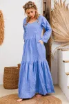 Платье Амулет 9922 голубой 164 Платье Амулет 9922 голубой 164