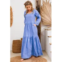 Платье Амулет 9922 голубой 164