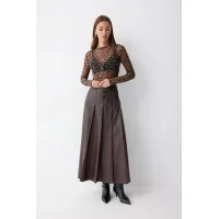 Юбка Люше 4223 коричневый