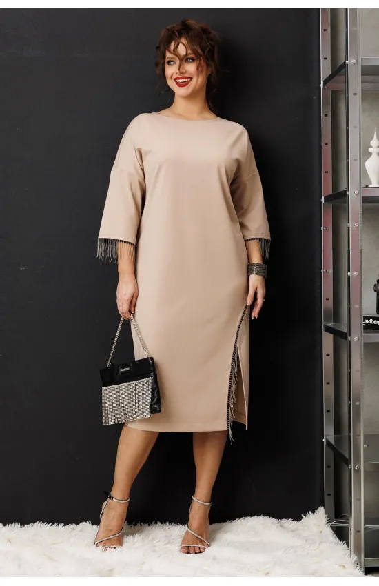 Платье Anastasia 1308 кофейный