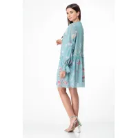 Платье Anelli 1019 бирюзовый