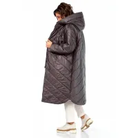 Пальто Диамант 2115 горький шоколад