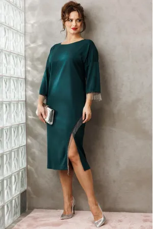 Платье Anastasia 1308 изумруд