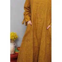 Платье Амулет 9907 горчица 170