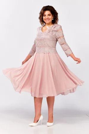 Платье Mira Fashion 5595 пудра