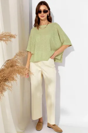 Брюки Люше 4349 молочный