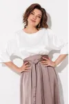 Платье Anastasia Mak 1229 жемчужный+капучино Платье Anastasia Mak 1229 жемчужный+капучино