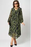 Платье Eva Grant 7122A принт олива Платье Eva Grant 7122A принт олива