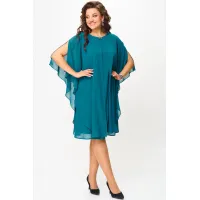 Платье Карина Делюкс М-1390 морская волна