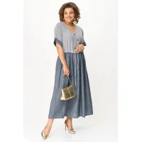 Платье Michel Chic 2181 джинс полоска