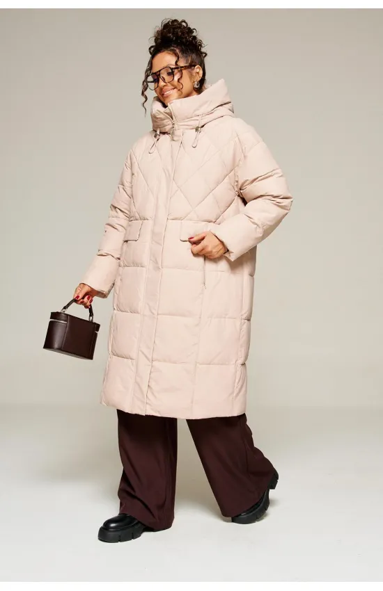 Пальто Beautiful & Free 8016 песочный Пальто Beautiful & Free 8016 песочный