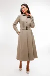 Платье Barbara В189 кофейно-серый