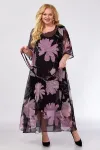 Платье Algranda 3985-5 Розовый,Черный