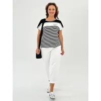 Блузка Condra Deluxe 16246 черно-белый