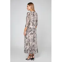 Платье Bazalini 5010 бежевый+принт