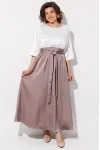 Платье Anastasia Mak 1229 жемчужный+капучино Платье Anastasia Mak 1229 жемчужный+капучино