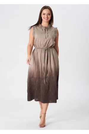Платье Your Size 2246/170 Кофе с молоком (Капучино)