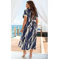 Платье Vittoria Queen 24173 синий+белый