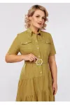 Платье Mira Fashion 5549-4 оливковый