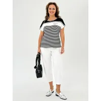 Блузка Condra Deluxe 16246 черно-белый