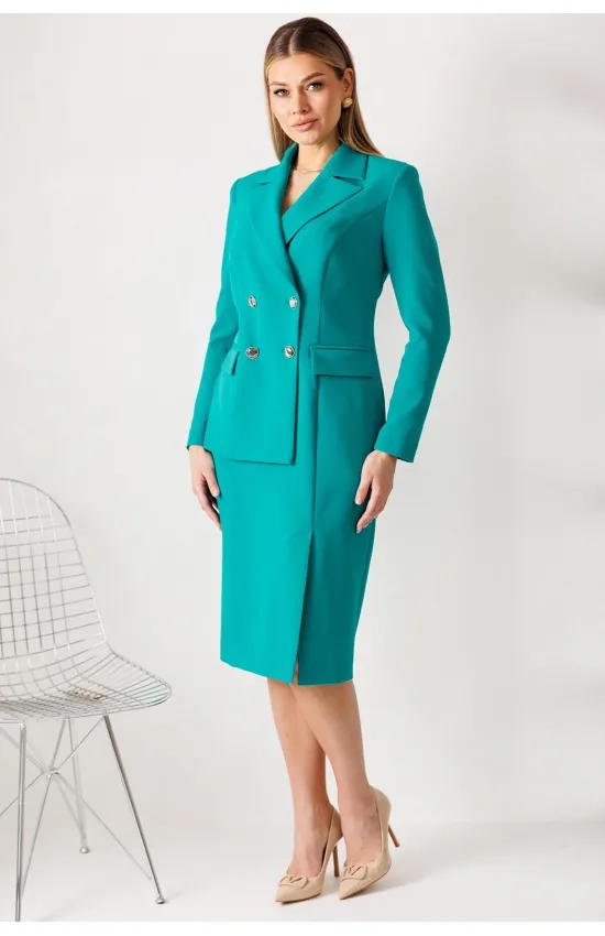 Платье Мода-Юрс 26-2967 бирюза