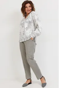Блузка Begimoda 4142 круги на белом
