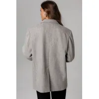 Пиджак Laikony L-363 серо-бежевый