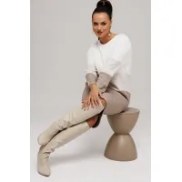 Платье Галеан Cтиль 915 бежевый с коричневым