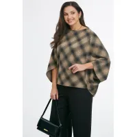 Блузка Axxa 152 бежево-черный