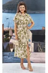 Платье Vittoria Queen 25633 хаки, бежевый