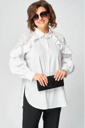 Блузка Eva Grant 7174-1 белый