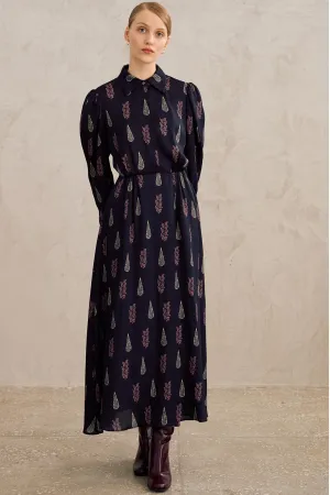 Платье Lokka 1715 темно-синий/мультиколор