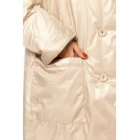 Пальто Диамант 1893 бежево-зелёный