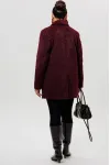 Пальто Mislana 1148 бордовый Пальто Mislana 1148 бордовый