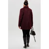 Пальто Mislana 1148 бордовый