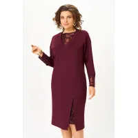 Платье Кокетка И К 1337-1 бордовый