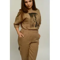 Брюки Mali 321-039 капучино