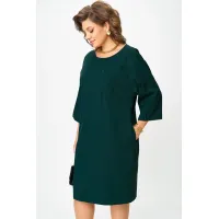 Платье Карина Делюкс М-1377 изумрудный