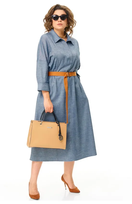 Платье Карина Делюкс М-1369 деним