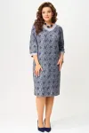 Платье Fita 5091 Роксана серо-синий