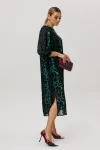 Платье Anelli 1733 Леопардовый изумруд