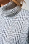 Кофта Laikony L-001-1 клетка графит Кофта Laikony L-001-1 клетка графит