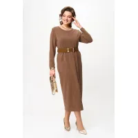 Платье Карина Делюкс М-1388 коричневый