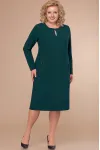 Платье Линия-Л Б-1770 зелёно-синий тёмный