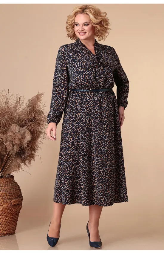 Платье Линия-Л Б-1893 темно-синий